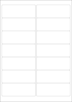 World Series Labels Top blanc  70g/m2 99x38