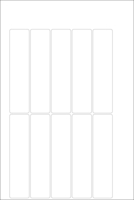 World Series Labels White blanc  70g/m2 141x33
