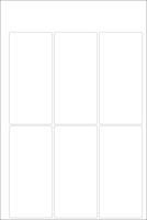 World Series Labels White blanc  70g/m2 141x66