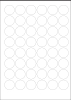 World Series Labels White blanc  70g/m2 30x30