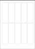 World Series Labels White blanc  70g/m2 36x125