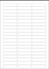 World Series Labels White blanc  70g/m2 60x12