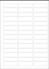 World Series Labels White blanc  70g/m2 62x17
