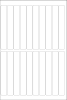 World Series Labels White blanc  70g/m2 20x148
