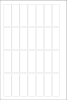 World Series Labels White weiss  70g/m2 25x76