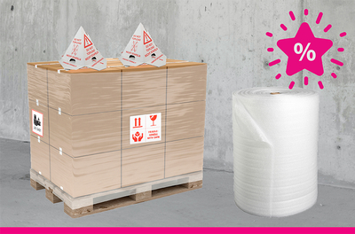 Exklusiv für Neukunden: bis zu 75% Rabatt auf ausgewählte Transportverpackungen!